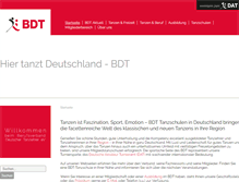 Tablet Screenshot of bdt-ev.de
